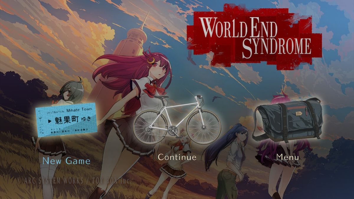 World End Syndrome (Nintendo Switch) screenshot: Main menu