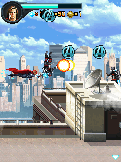 The Avengers: The Mobile Game (J2ME) screenshot: Thor