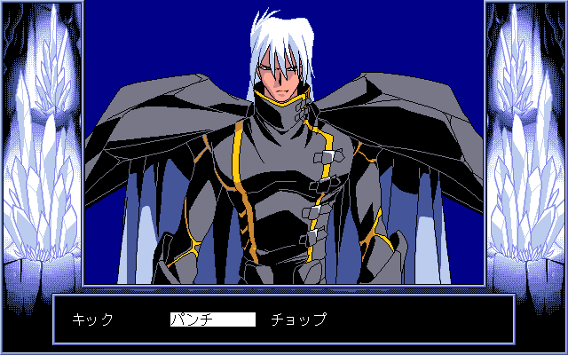 Viper V16 (PC-98) screenshot: Rise: fight alien leader