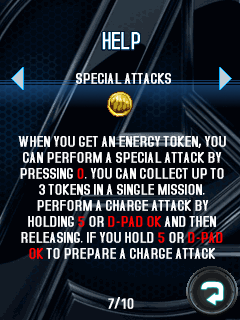 The Avengers: The Mobile Game (J2ME) screenshot: Special attacks