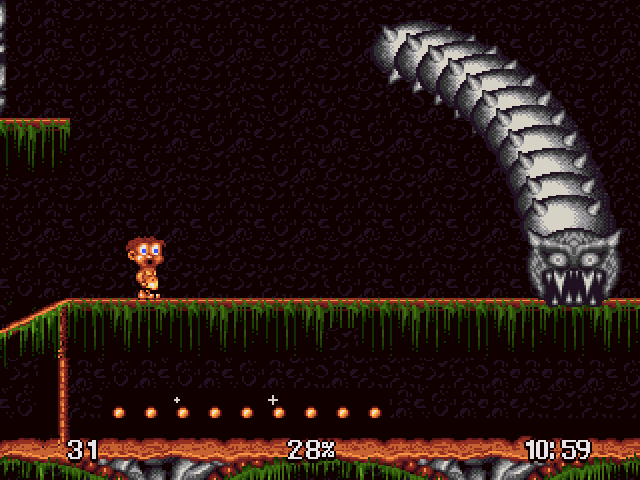 Ruffian (Amiga) screenshot: One of the bosses in the game