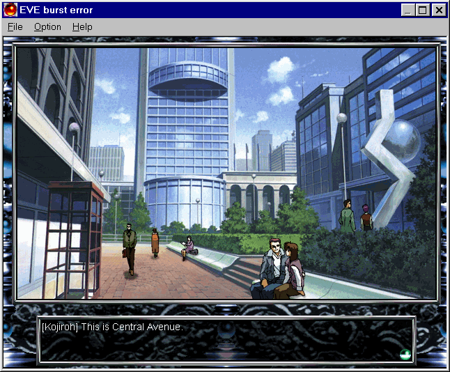 EVE Burst Error (Windows) screenshot: Central Avenue, in window mode