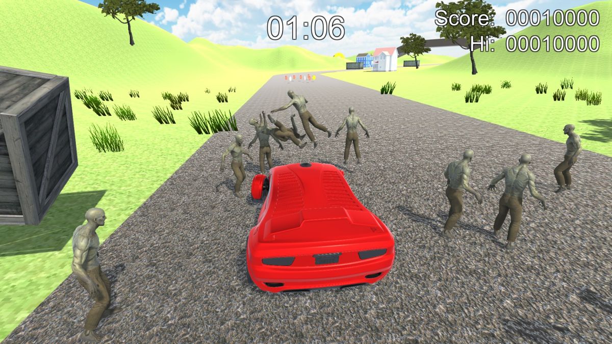 Dangerous Driving (Windows) screenshot: Those zombies(?) are history