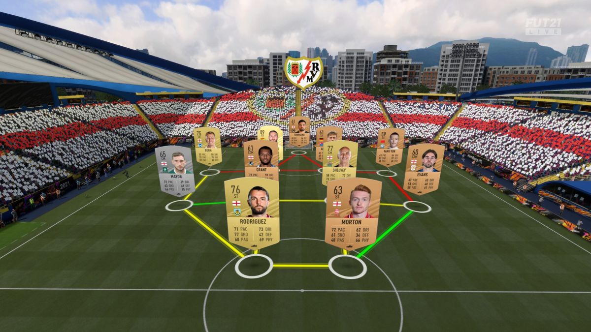 FIFA 21 (Windows) screenshot: About to start a match (Ultimate Team)