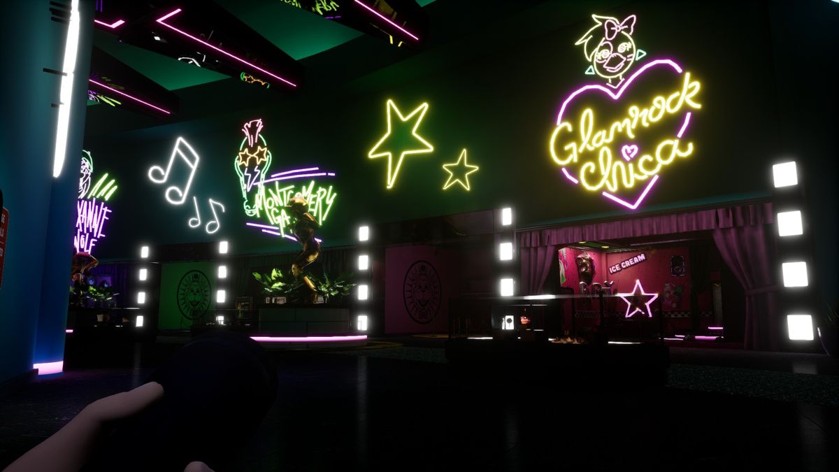 Five Nights at Freddy's: Security Breach (Windows) screenshot: Glamrock Chica and Montgomery Gator's Rooms