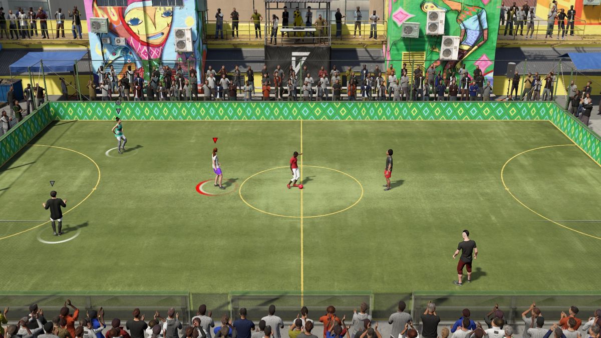 FIFA 21 (Windows) screenshot: Start of a game in Sao Paolo (Volta Football)