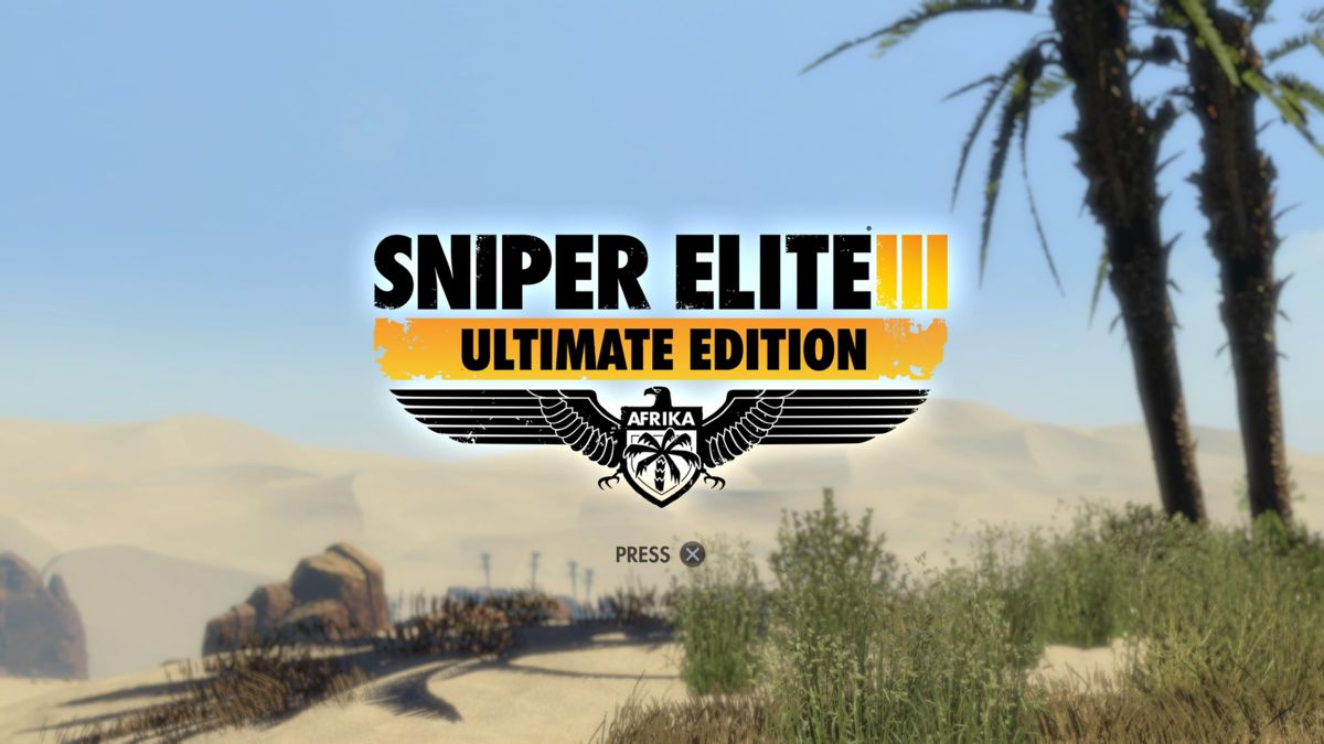 Sniper Elite III: Afrika - Ultimate Edition (PlayStation 4) screenshot: Main title