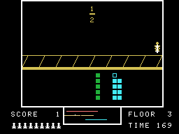 Fraction Fever (ColecoVision) screenshot: A correct fraction has to be somewhere...