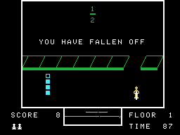 Fraction Fever (ColecoVision) screenshot: Of course, my actions have consequences, and this is no exception.
