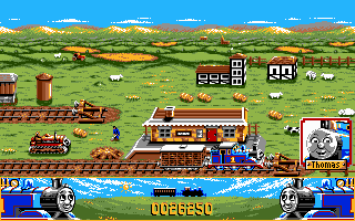Thomas the Tank Engine & Friends (DOS) screenshot: One task is completed!