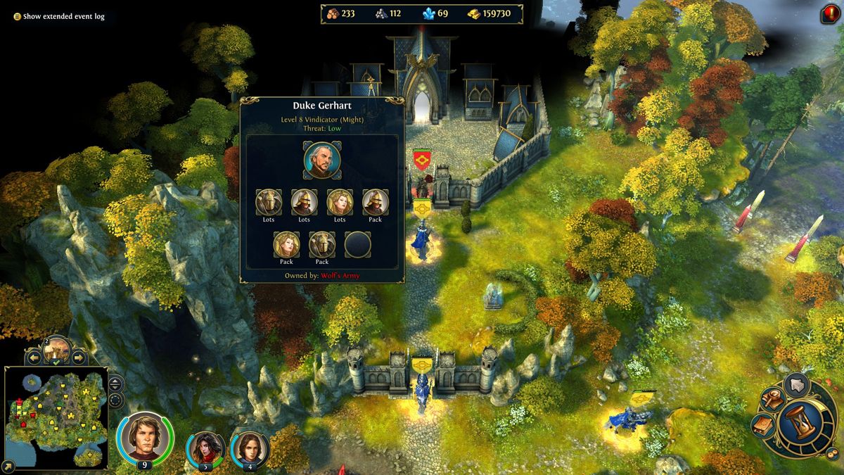 Might & Magic: Heroes VI (Windows) screenshot: Castle under siege.
