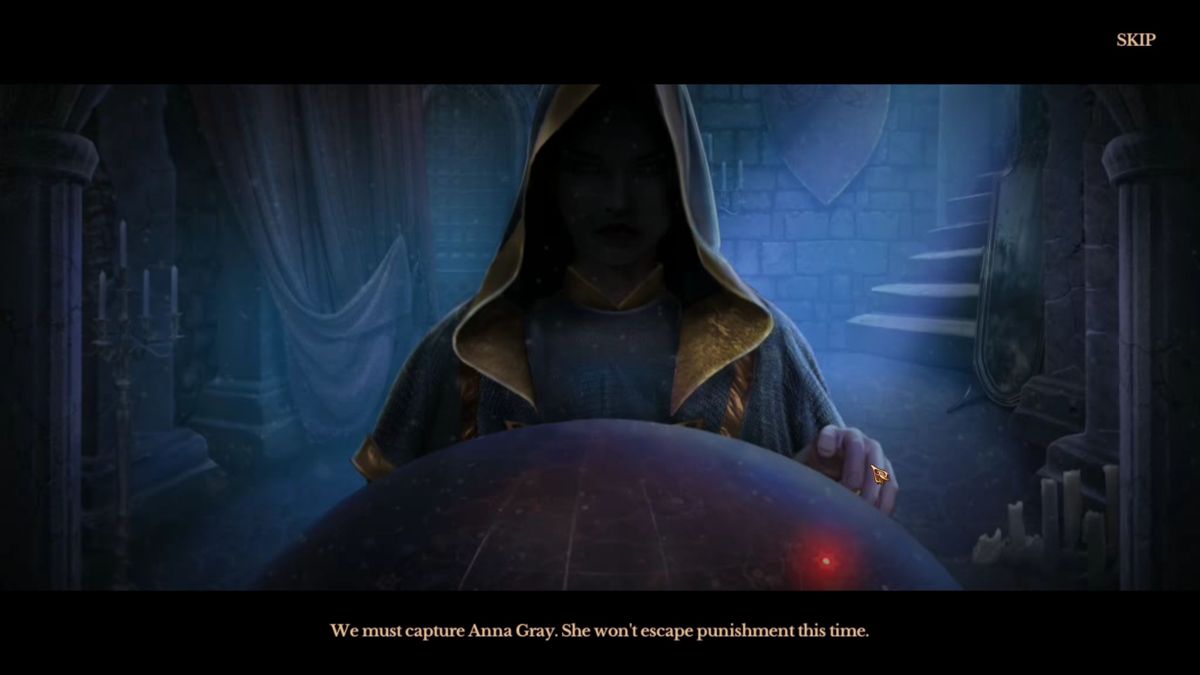 Grim Tales: Trace in Time (Collector's Edition) (Windows) screenshot: The game starts with a short, optional, set of storyboards that set out the plot<br><br>Big Fish Games demo version