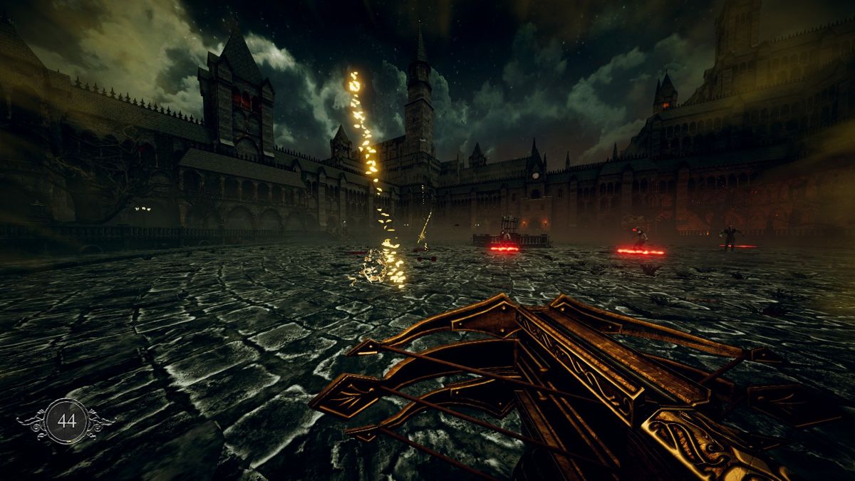 Crossbow: Bloodnight (Windows) screenshot: Holy spears kill every enemy in line