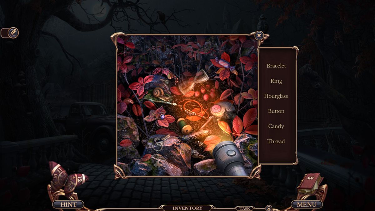 Grim Tales: Trace in Time (Collector's Edition) (Windows) screenshot: A variation on the hidden object format <br><br>Big Fish Games demo version