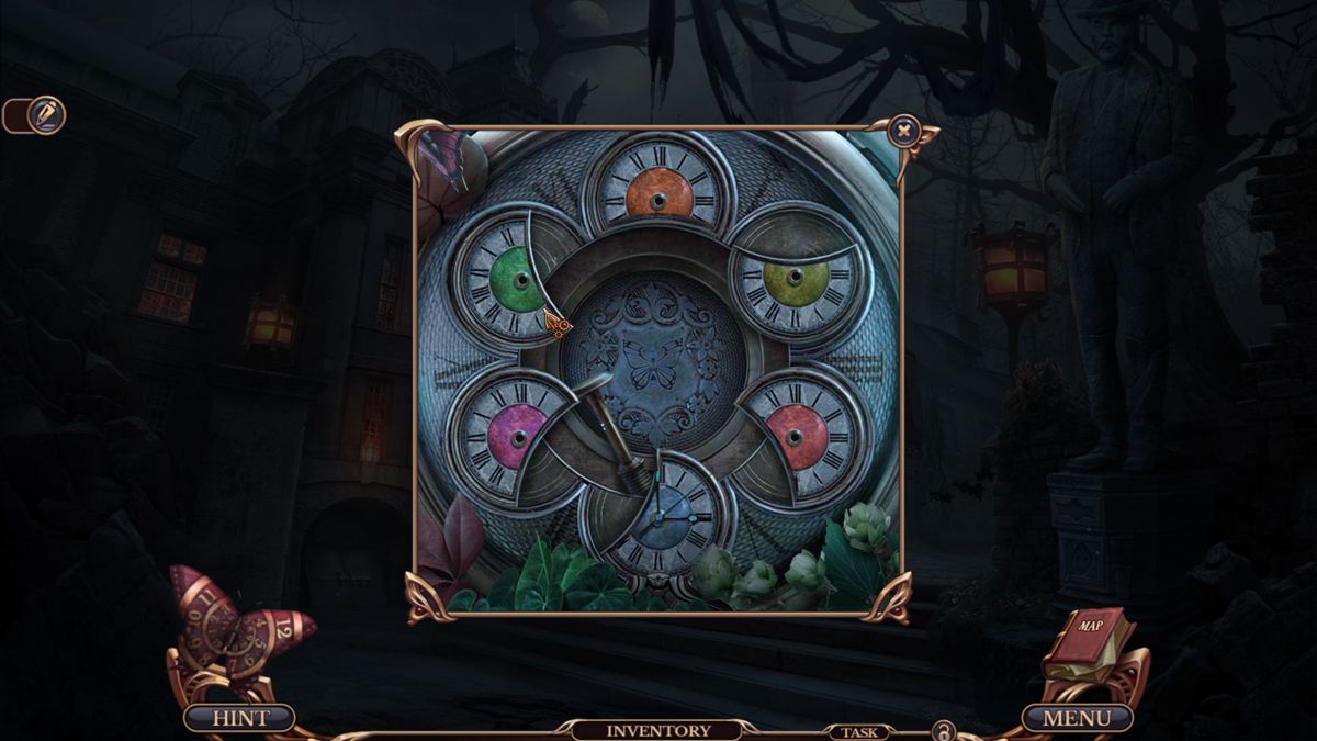 Grim Tales: Trace in Time (Collector's Edition) (Windows) screenshot: This is a neat and satisfying puzzle but I'm not giving ay clues. <br><br>Big Fish Games demo version