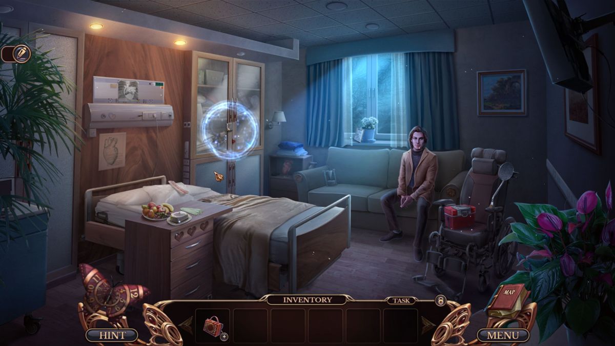 Grim Tales: Trace in Time (Collector's Edition) (Windows) screenshot: The game has an optional tutorial mode, here it is showing what a hint looks like <br><br>Big Fish Games demo version