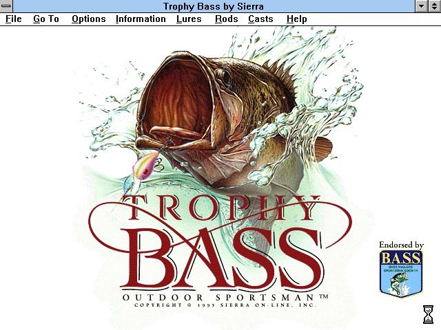Trophy Bass (Windows 3.x) screenshot: Title Screen