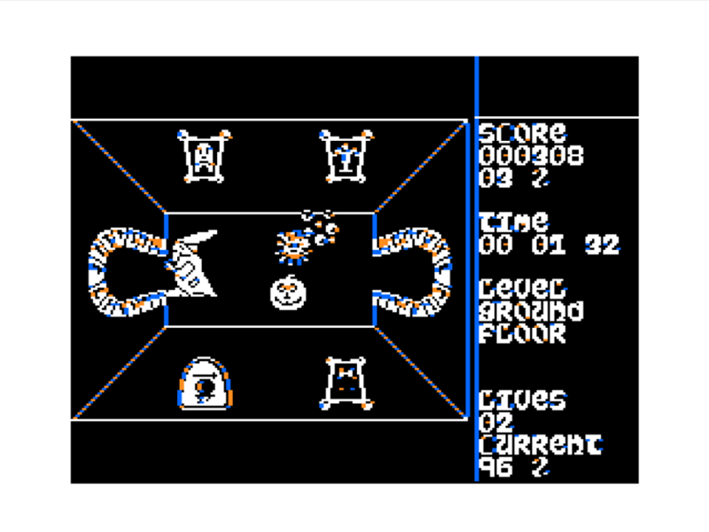 Wizards Quest (TRS-80 CoCo) screenshot: Many Enemies
