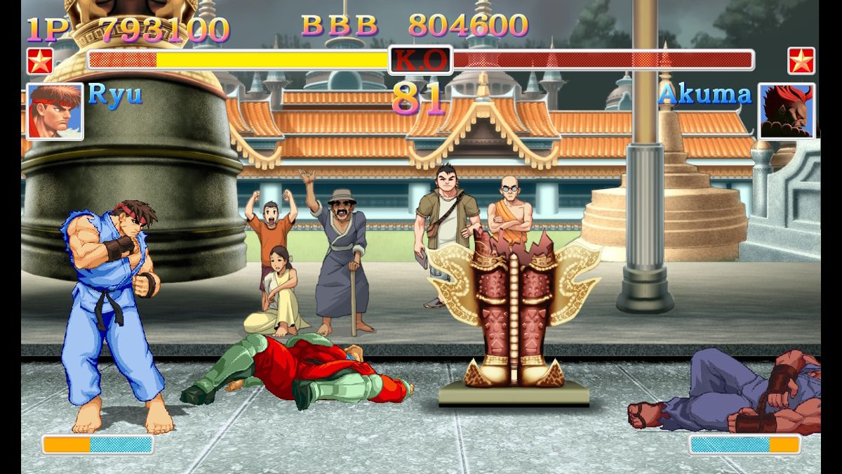 Ultra Street Fighter II: The Final Challengers (Nintendo Switch) screenshot: Bison stage