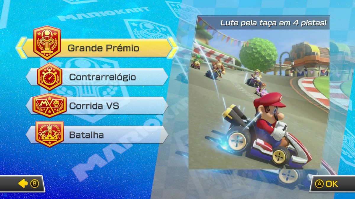 Mario Kart 8 Deluxe (Nintendo Switch) screenshot: One player mode