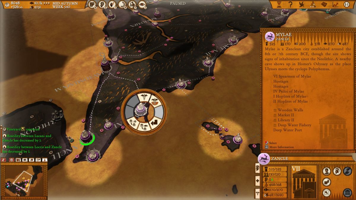 Hegemony III: The Eagle King (Windows) screenshot: Gameplay in The Eagle King DLC