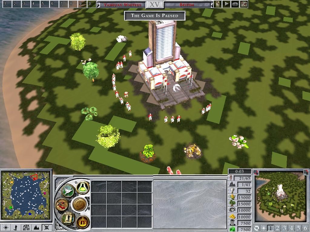 Empire Earth II (Windows) screenshot: The Game Begins! (a skirmish game)