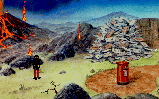 Curse of Enchantia (DOS) screenshot: Beware of the ninja Brad