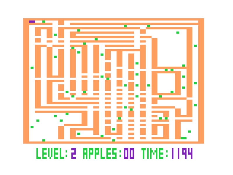 Screenshot of Apples (TRS-80 CoCo, 1982) - MobyGames