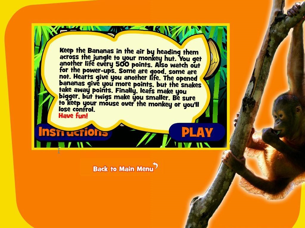 Who's Who Of Animals: A Truly Wild Interactive Experience (Windows) screenshot: Nana Nonsense: Instructions