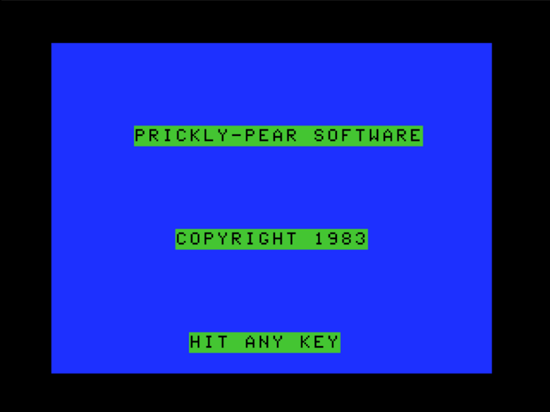 Welcome to the Jungle (TRS-80 CoCo) screenshot: Introduction