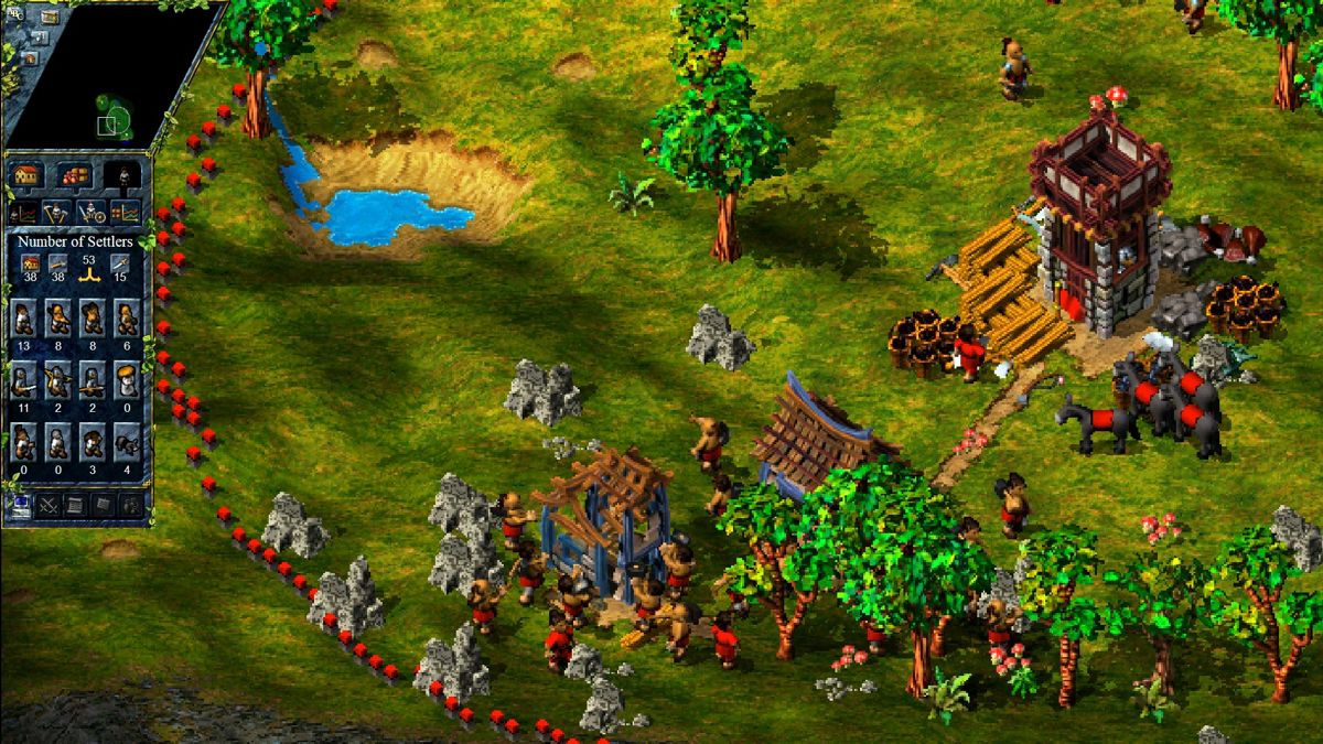 The Settlers III: History Edition (Windows) screenshot: ...now with zoom.