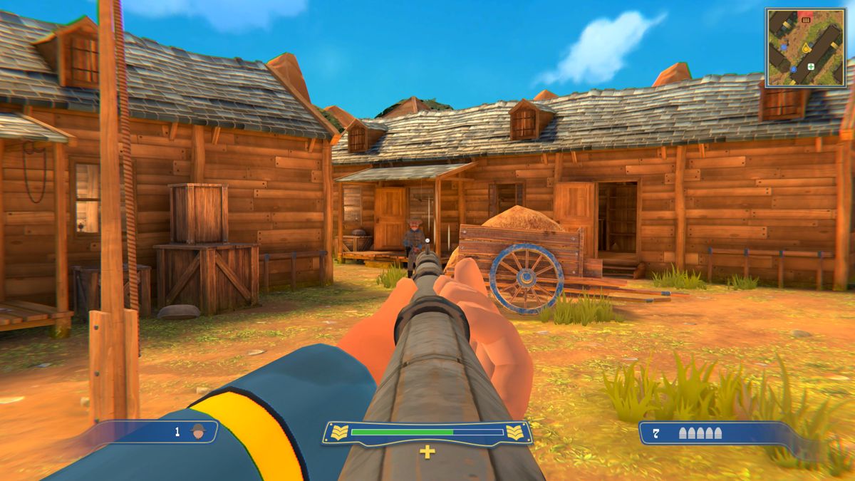 The Bluecoats: North & South (Windows) screenshot: Aiming with a rifle will zoom in the image