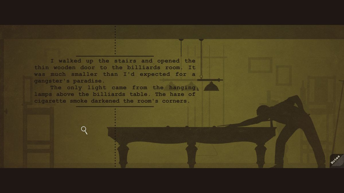 A Case of Distrust (Nintendo Switch) screenshot: The billiards room