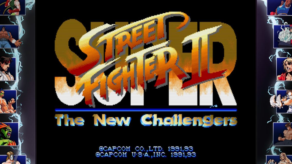 Street Fighter: 30th Anniversary Collection (Nintendo Switch) screenshot: Super SFII The New Challengers - Title screen