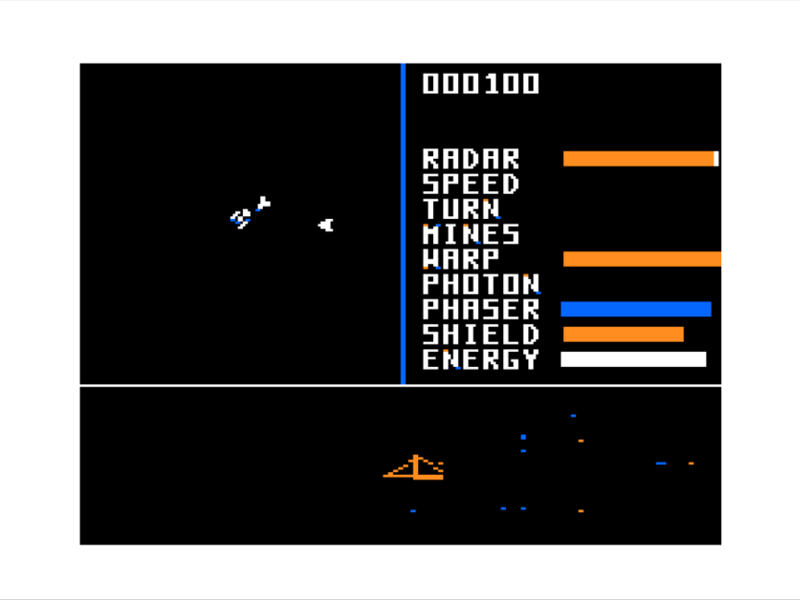 Space Wrek (TRS-80 CoCo) screenshot: Alien Vessel