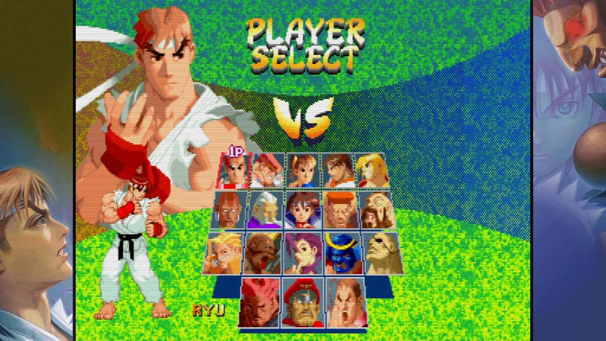 Street Fighter: 30th Anniversary Collection (Nintendo Switch) screenshot: Street Fighter Alpha 2 - Select your fighter