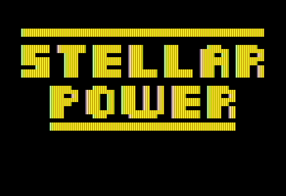 Stellar Power (Apple II) screenshot: Title Screen