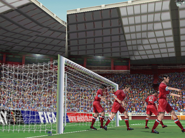 FIFA 2000: Major League Soccer (Windows) screenshot: The Ball Is In The Goal