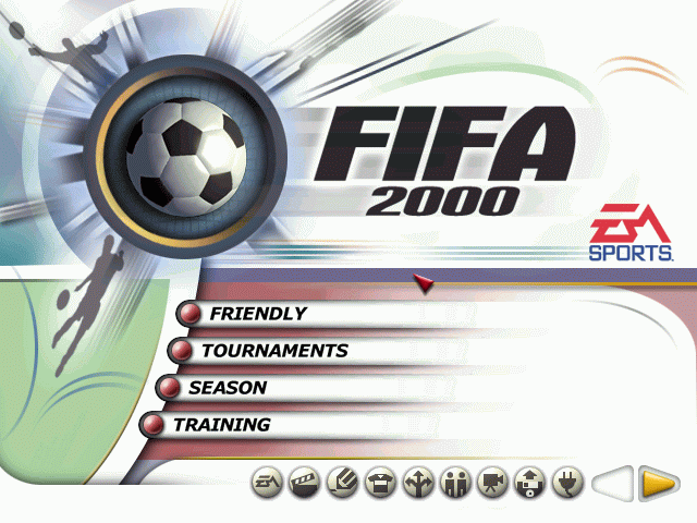FIFA 2000: Major League Soccer (Windows) screenshot: Main menu