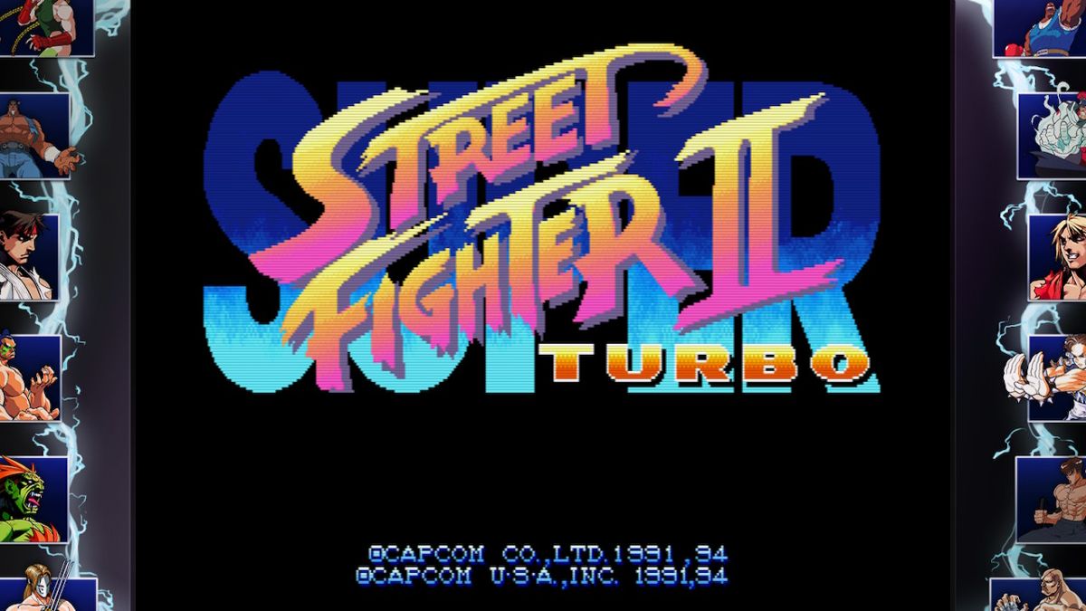Street Fighter: 30th Anniversary Collection (Nintendo Switch) screenshot: Super SFII Turbo - Title screen