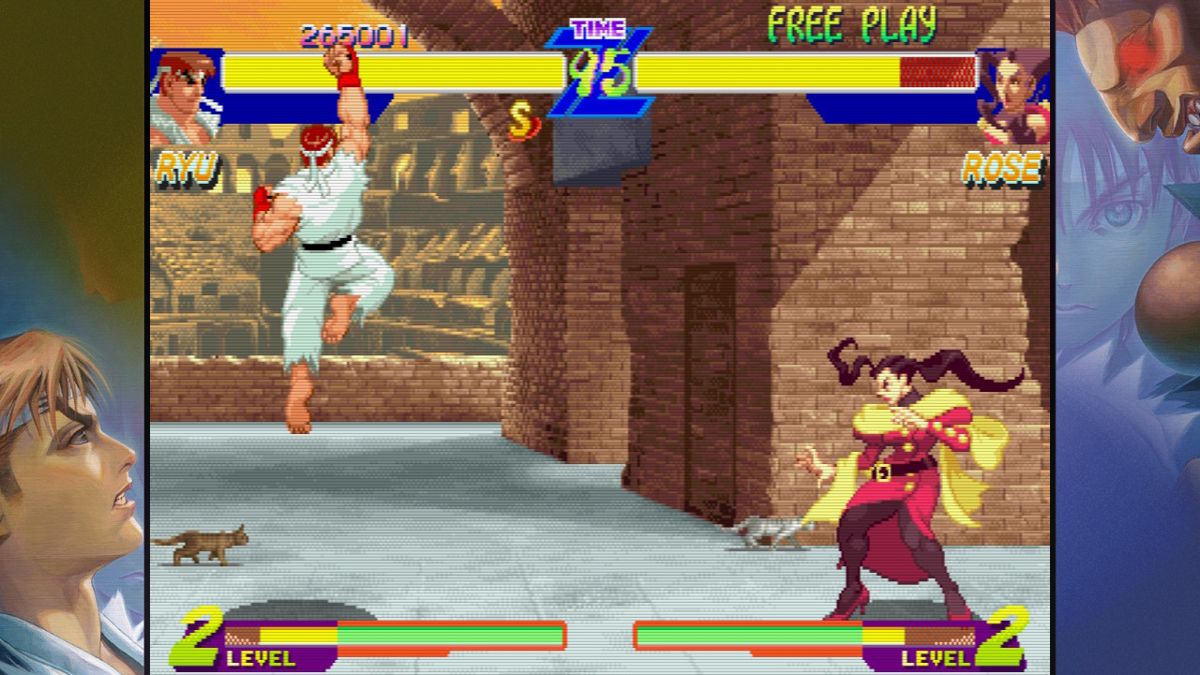 Street Fighter: 30th Anniversary Collection (Nintendo Switch) screenshot: Street Fighter Alpha - Rose stage