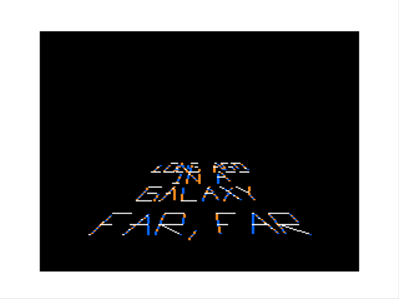 Space Wrek (TRS-80 CoCo) screenshot: Introduction