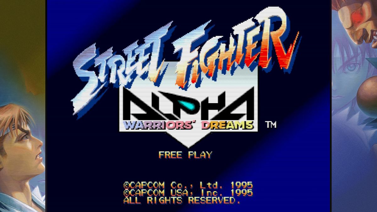 Street Fighter: 30th Anniversary Collection (Nintendo Switch) screenshot: Street Fighter Alpha - Title screen