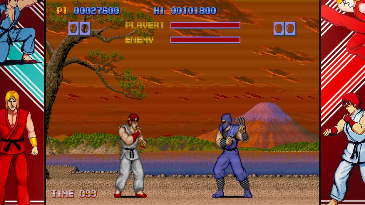Street Fighter: 30th Anniversary Collection (Nintendo Switch) screenshot: Street Fighter - Ryu vs Geki