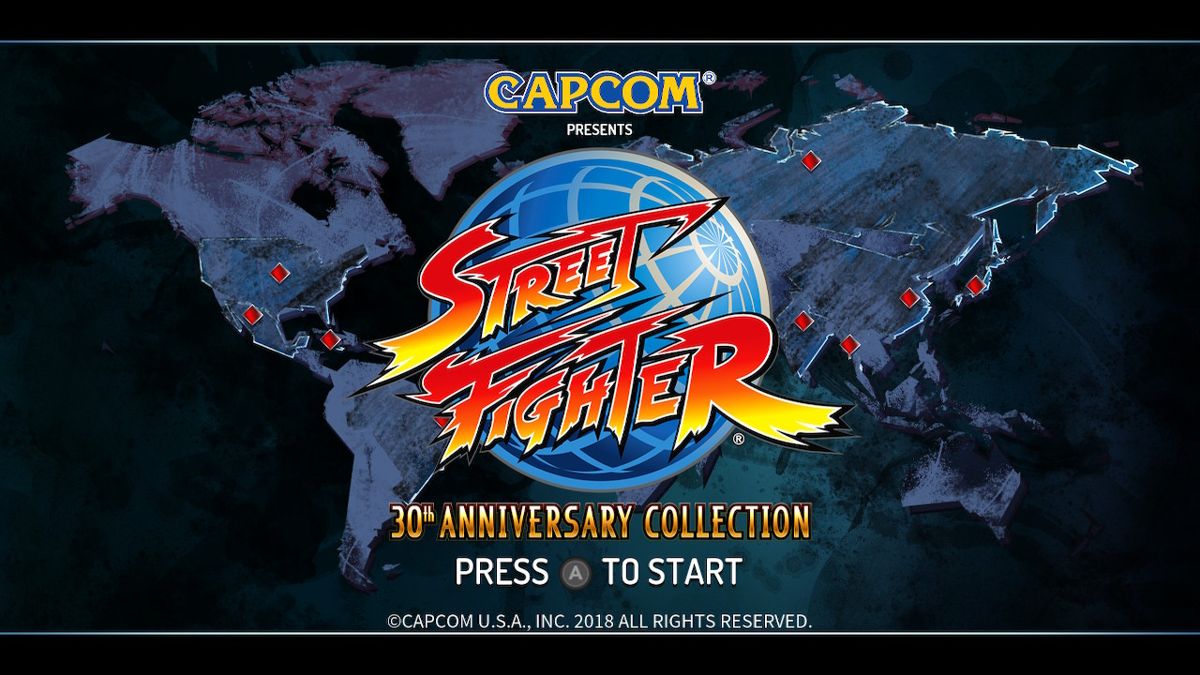 Street Fighter: 30th Anniversary Collection (Nintendo Switch) screenshot: Title screen