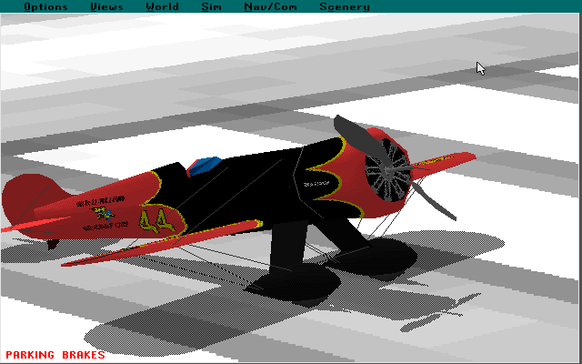 Apollo Collection 2: Boeing Family (Windows 16-bit) screenshot: This is the Wedell Williams with a Pentium processor option selected, same graphic mode