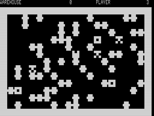 Warehouse (TRS-80) screenshot: Starting a Game