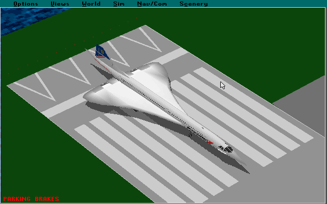 Apollo Collection 3: Great Airlines (DOS) screenshot: Got to include Concorde