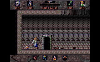 Horror Zombies from the Crypt (DOS) screenshot: We have trouble with rats