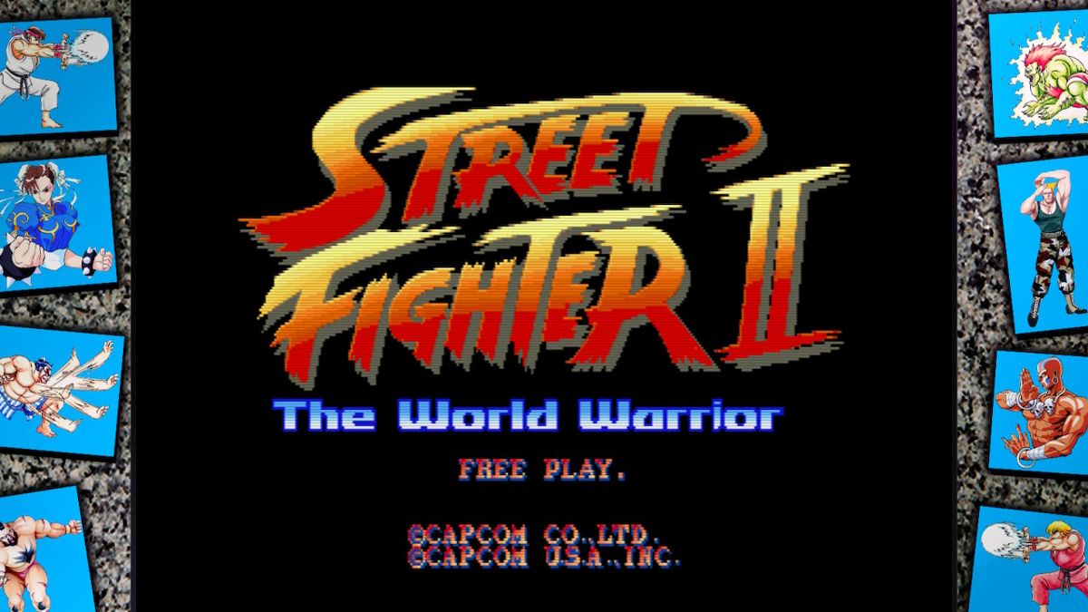Street Fighter: 30th Anniversary Collection (Nintendo Switch) screenshot: SFII The World Warrior - Title Screen